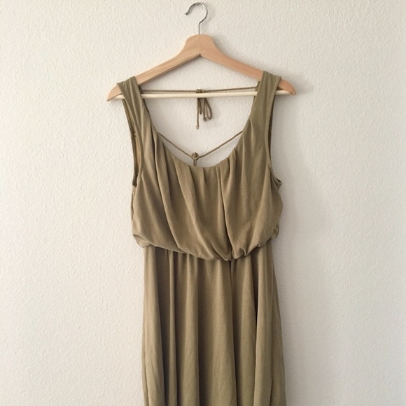 Free People olive green dress size small - Picture 1 of 7